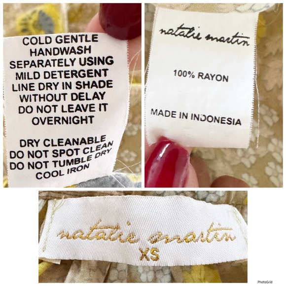 Natalie Martin Marlien Sleeveless Midi Dress Vintage Flower & Sand midi Dress XS - Picture 8 of 10